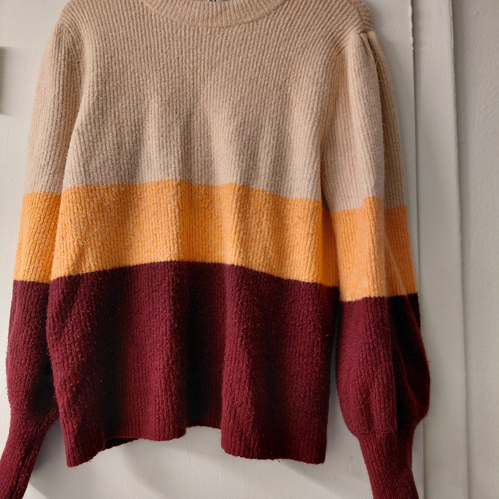Ava & Viv Multicolor Striped Sweater